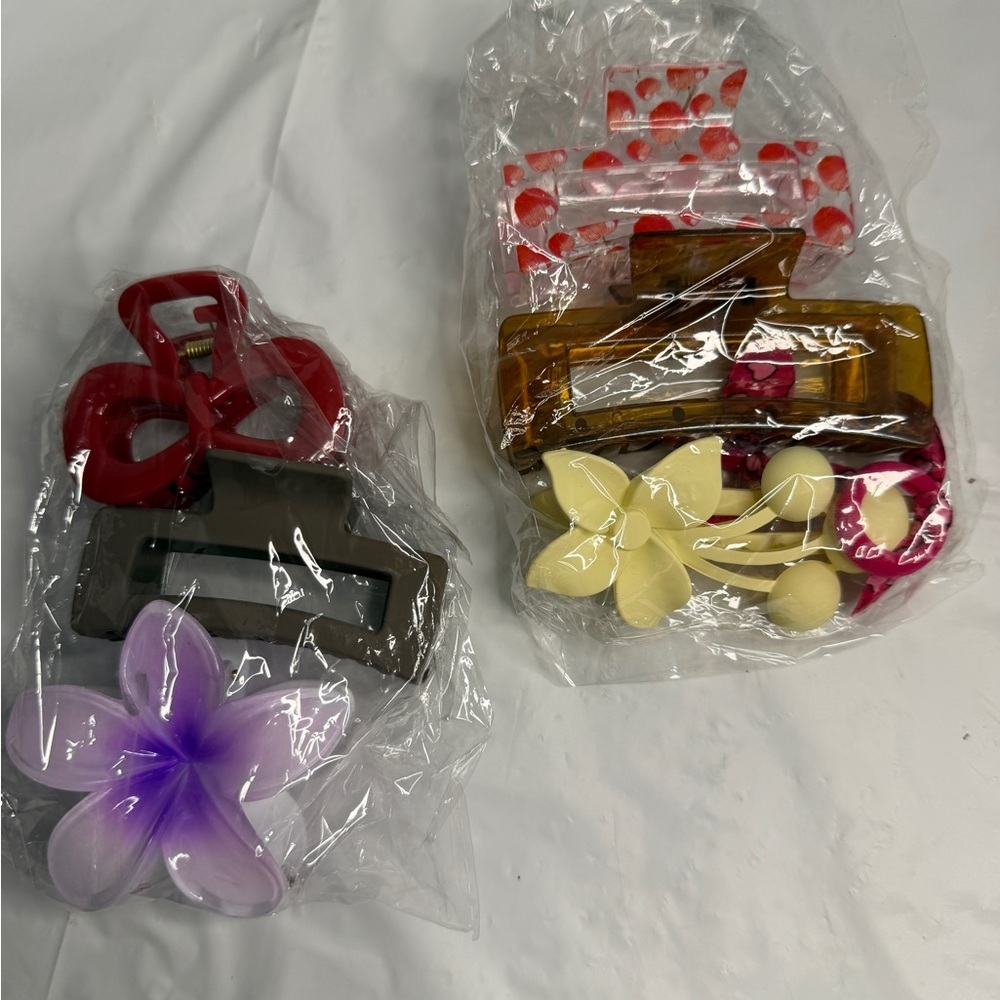 Colorful Hair Claw Clips Set of 6pcs